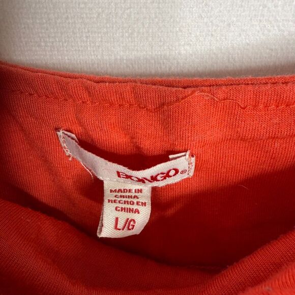 Vintage y2k Bongo Orange Halter Top, Large - Picture 4 of 4